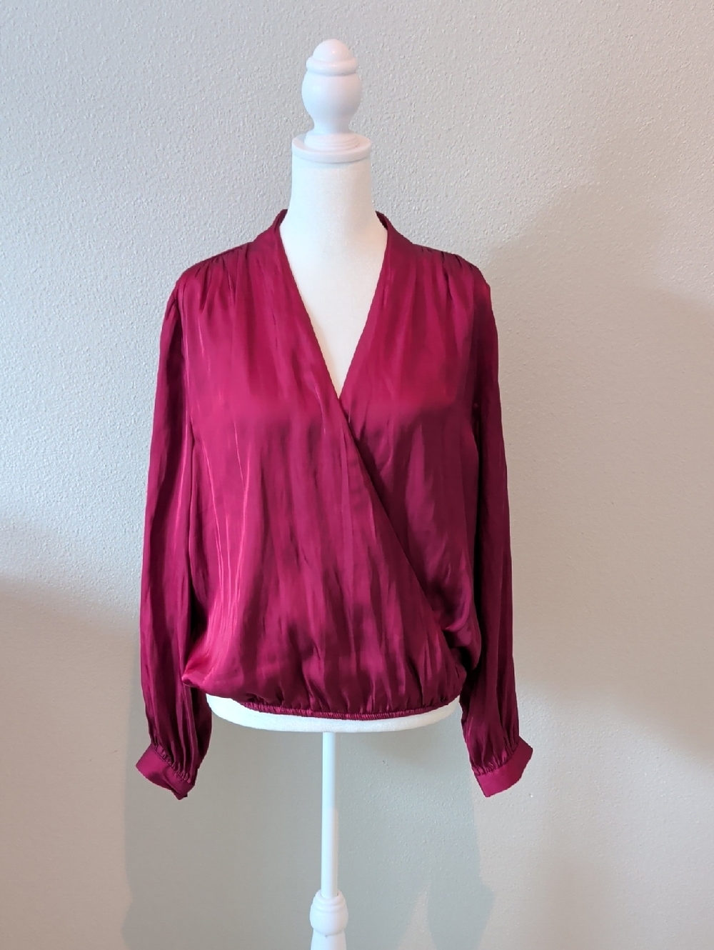 NWT! Old Navy Silky Wrap-Front Blouse